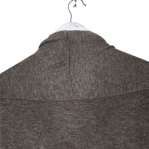 VINCE. Sweater Womens Small Brown Tie Front Cashmere Blend Draped Cardigan Shirt - Picture 4 of 9